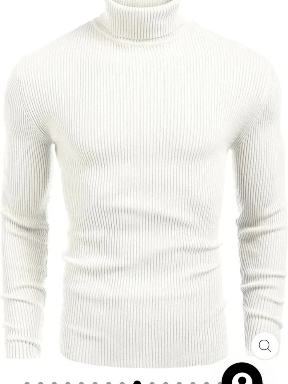 Men's Coofandy ribbed slim fit sweater